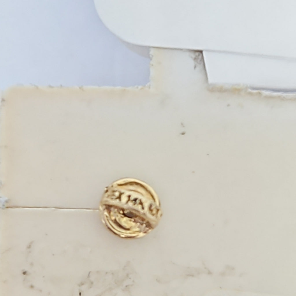 10950BRO88900B800 FRD11 BROQUELES ORO 14K 1PZAS (NUEVO)