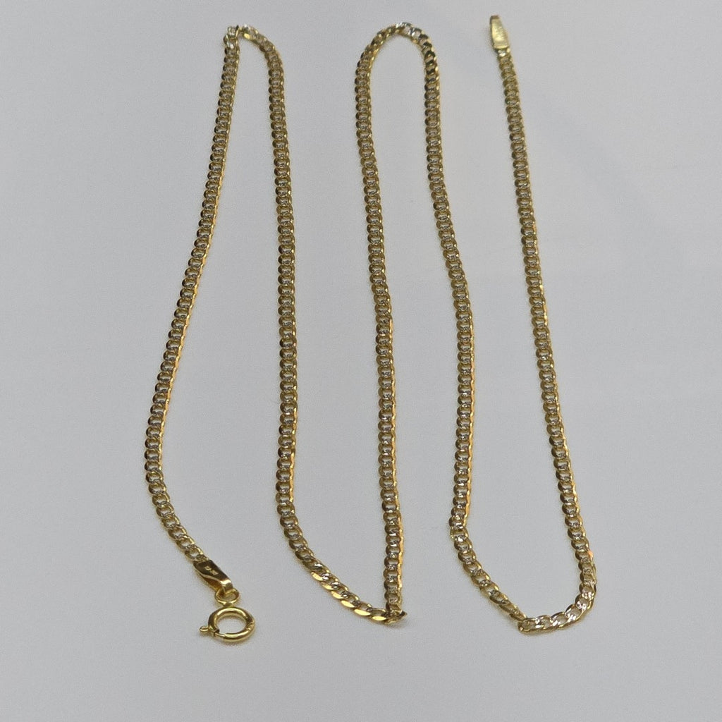 CADENAS BARBADA DIAMANTADA ORO 14K 3.6 (NUEVO)