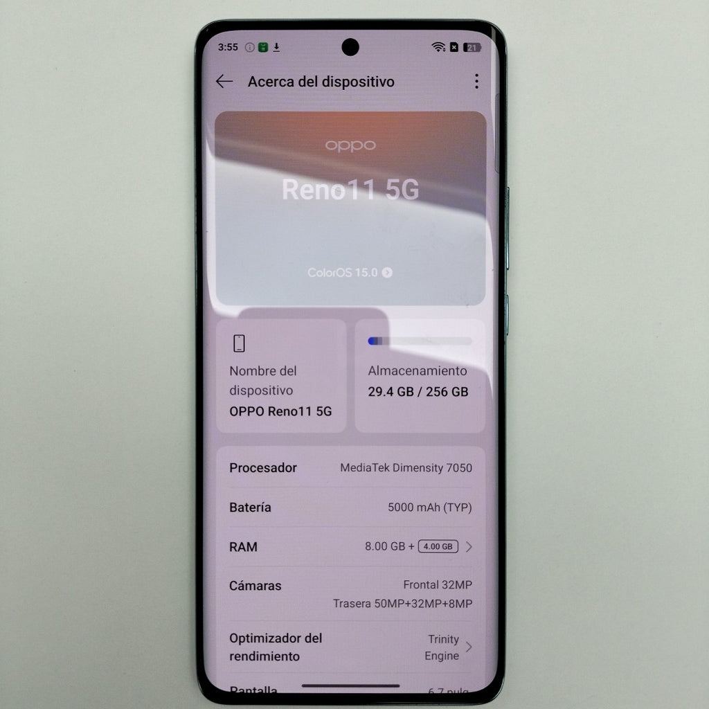 CELULAR OPPO  RENO11 5G CPH2599 (2024) 256 GB 8 GB RAM (SEMINUEVO)