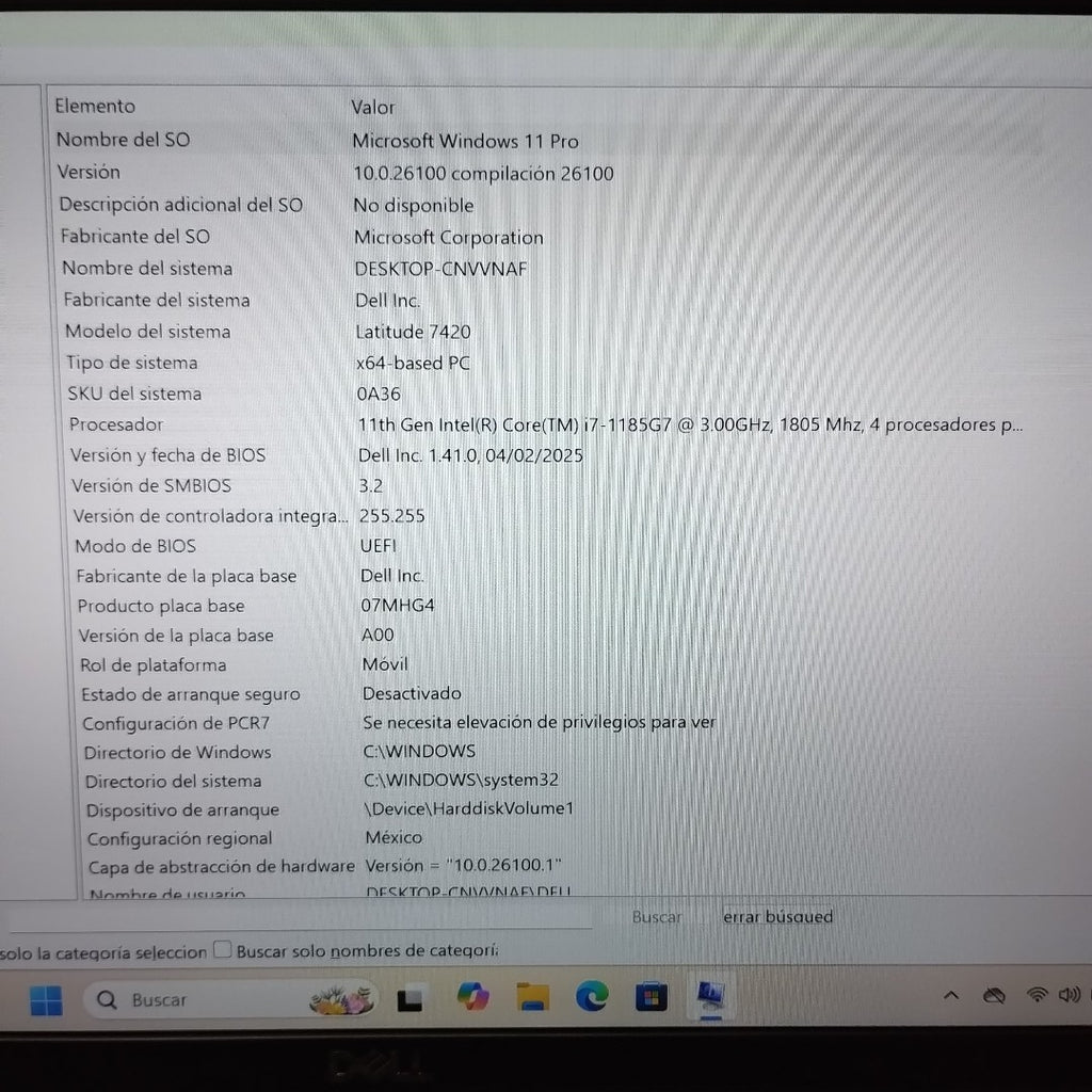LAPTOP DELL LATITUDE 7420 (2023) 256 GB SSD 16 GB RAM (SEMINUEVO)