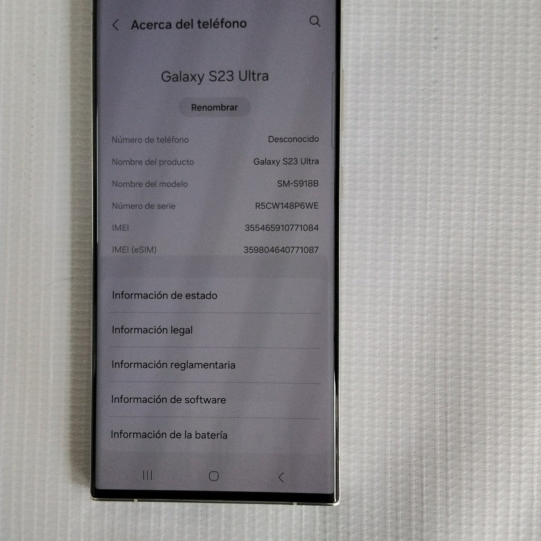 CELULAR SAMSUNG GALAXY S23 ULTRA SM-S918B 512 GB 12 GB RAM (SEMINUEVO)