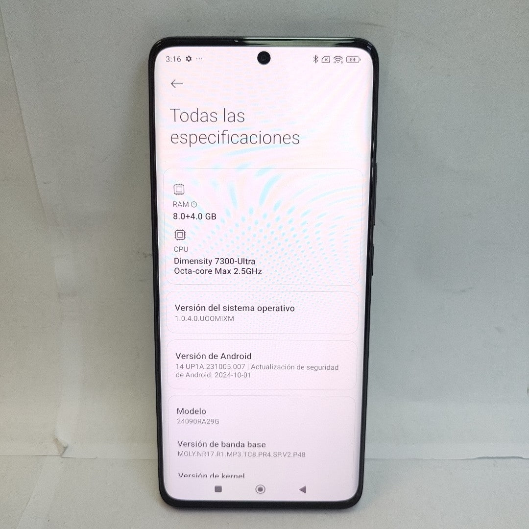 CELULAR XIAOMI REDMI NOTE 14 PRO 5G 24090RA29G (2025) 256 GB 8 GB RAM (SEMINUEVO)