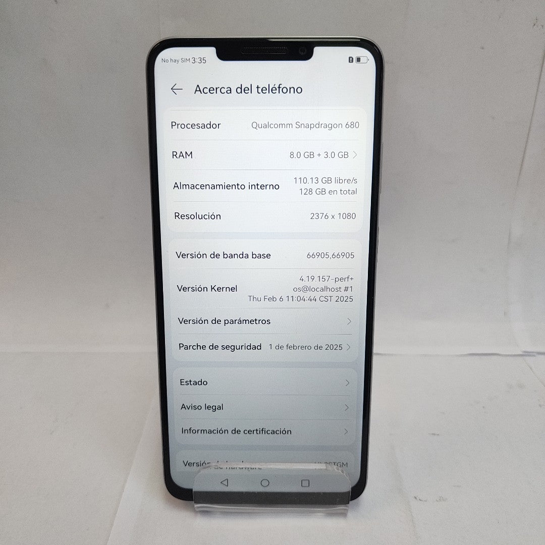 CELULAR HUAWEI NOVA Y91 STG-LX2 128 GB 8 GB RAM (SEMINUEVO)