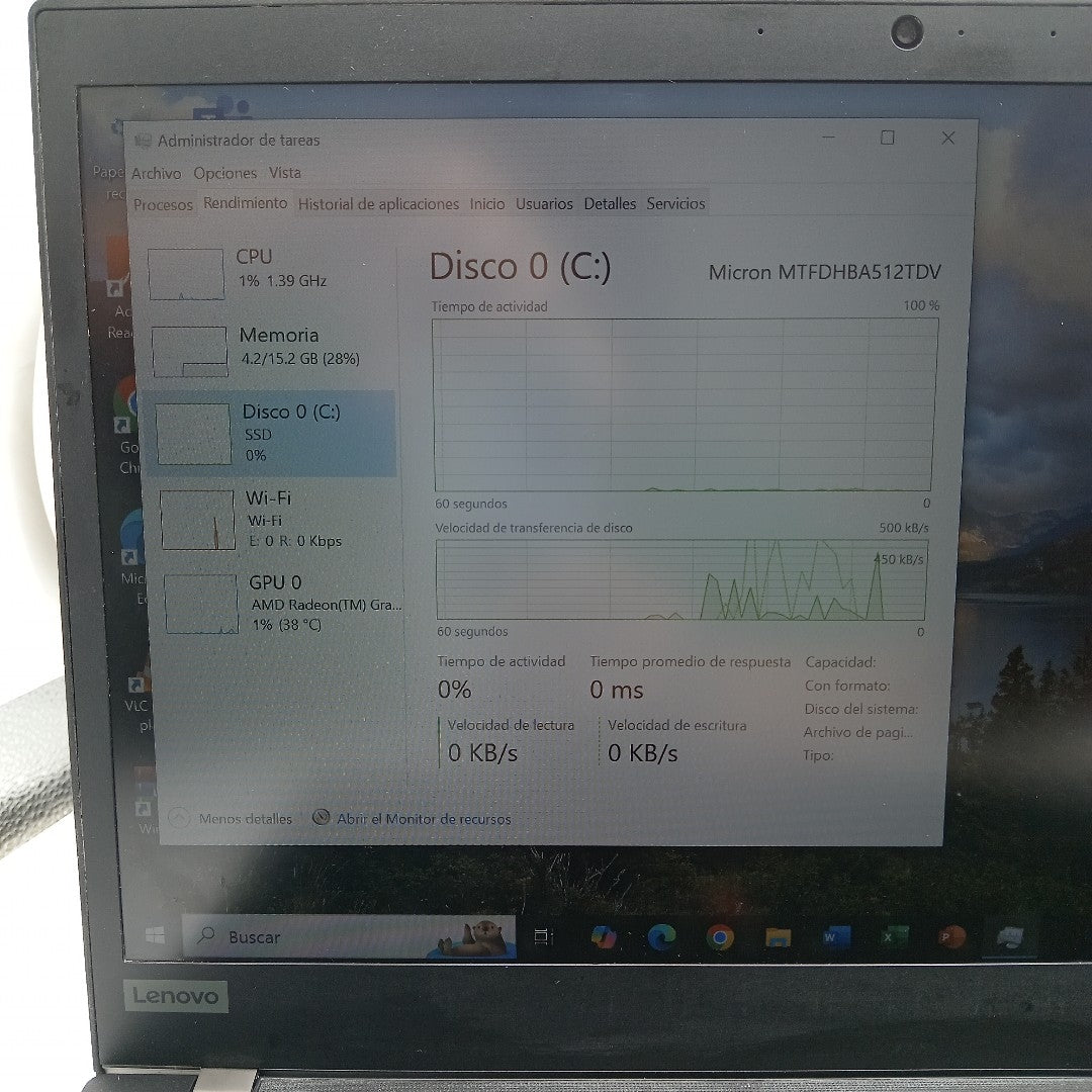 LAPTOP LENOVO THINKPAD T14 GEN 1 (2021) 512 GB SSD 8 GB RAM (SEMINUEVO)
