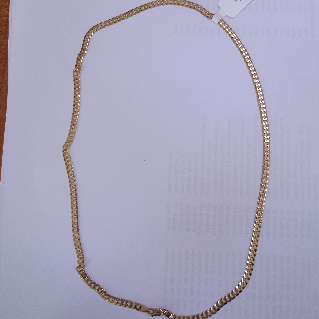 CADENAS BARBADA AMARILLA ORO 10K 10.6 (NUEVO)
