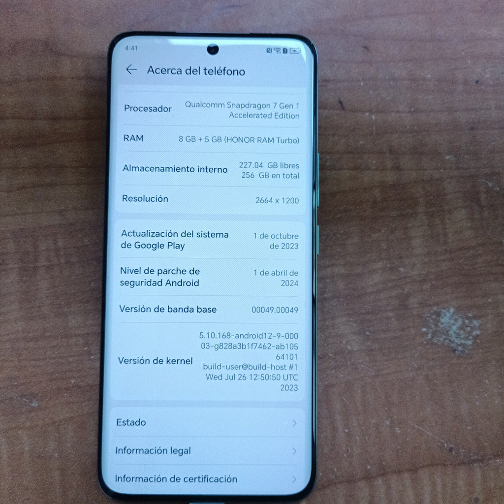 CELULAR HONOR 90 REA-NX9 (2023) 256 GB 8 GB RAM (SEMINUEVO)