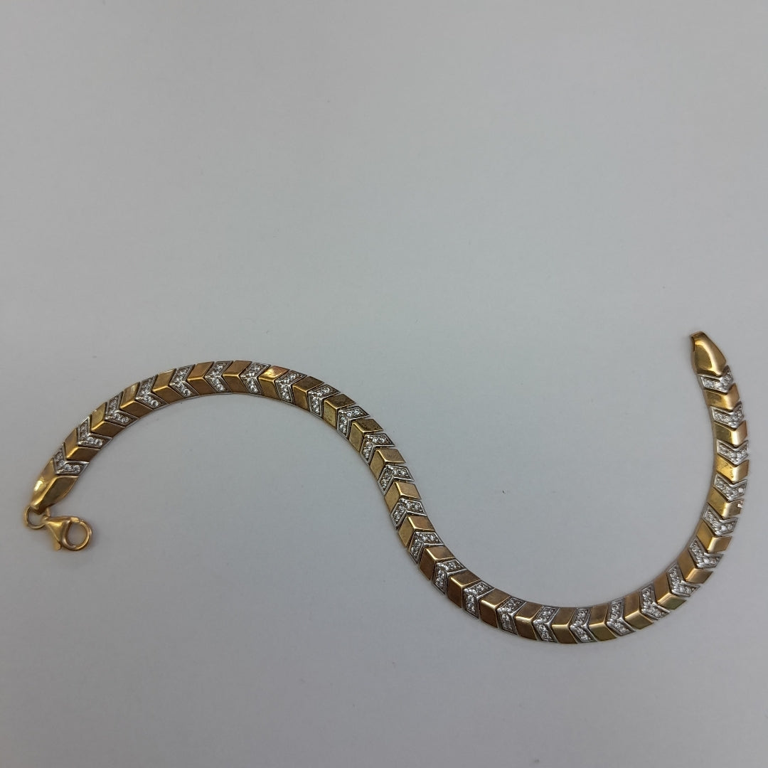 PULSERAS DAMA ORO 14K 9.5 (NUEVO)