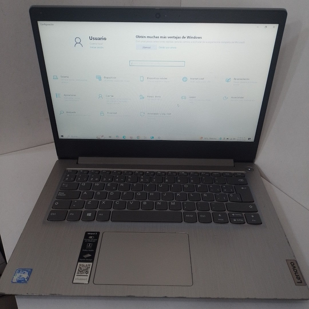 LAPTOP LENOVO IDEAPAD 3 14IGL05 (2022) 1 TB 8 GB RAM (SEMINUEVO)