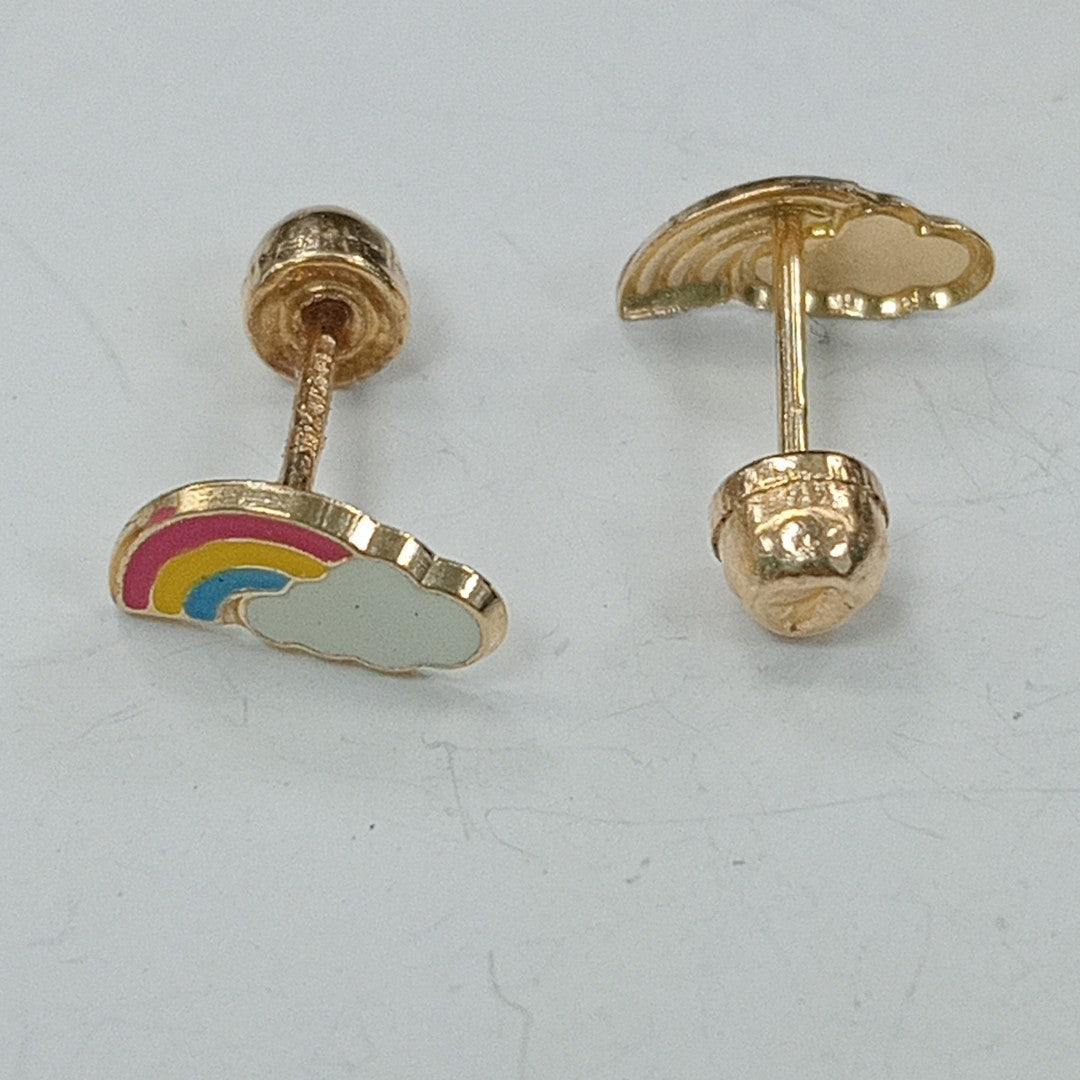 BROQUELES ORO 14K 1 (NUEVO)
