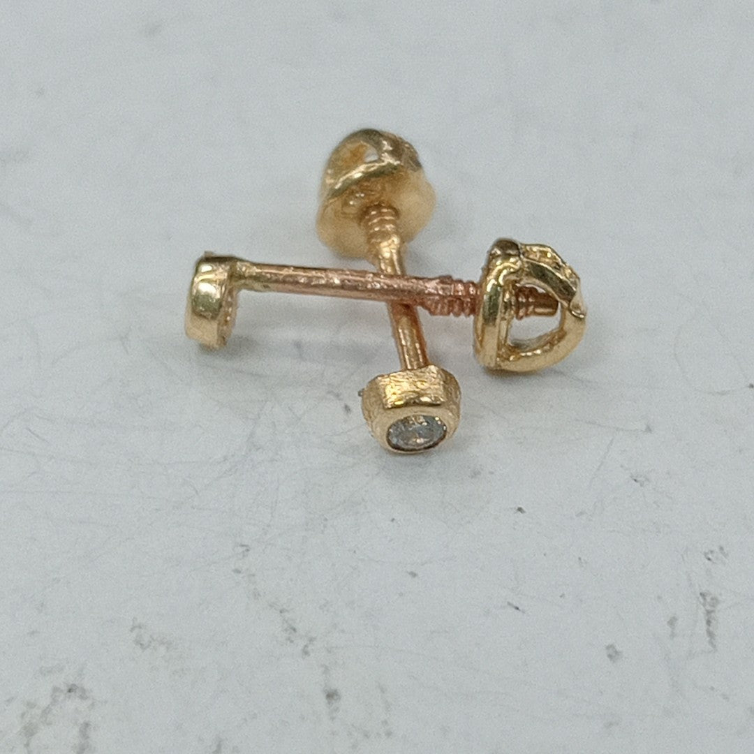 BROQUELES ORO 14K 1 (NUEVO)