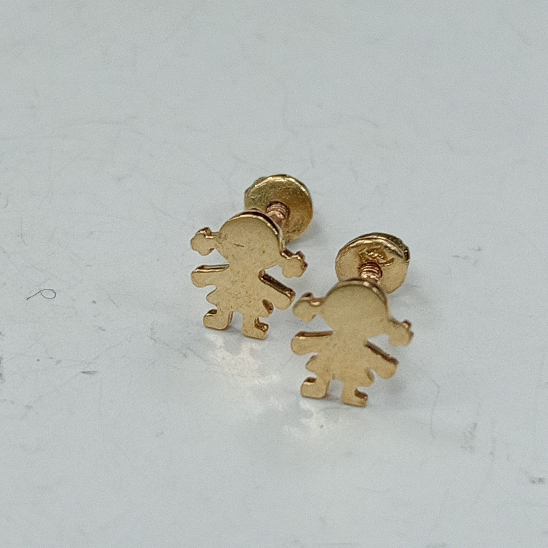 BROQUELES ORO 14K 1 (NUEVO)