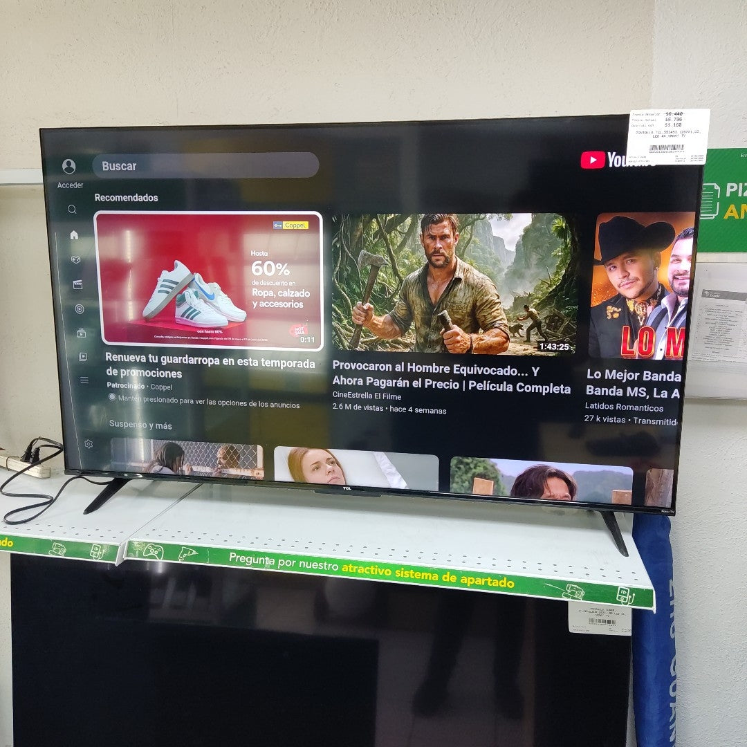 PANTALLA TCL 55S453 (2022) 55" LED 4K (SEMINUEVO)