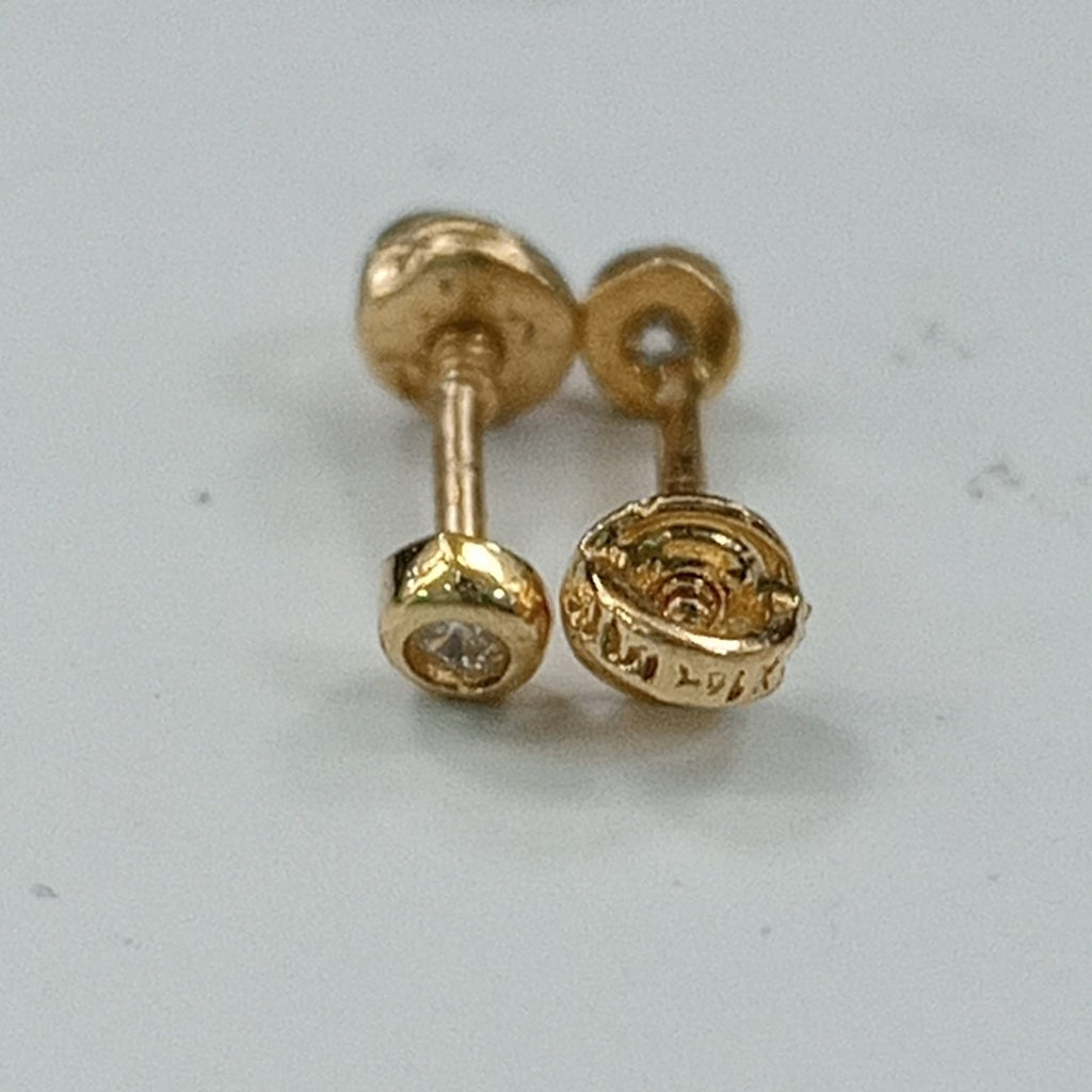 BROQUELES ORO 14K 1 (NUEVO)