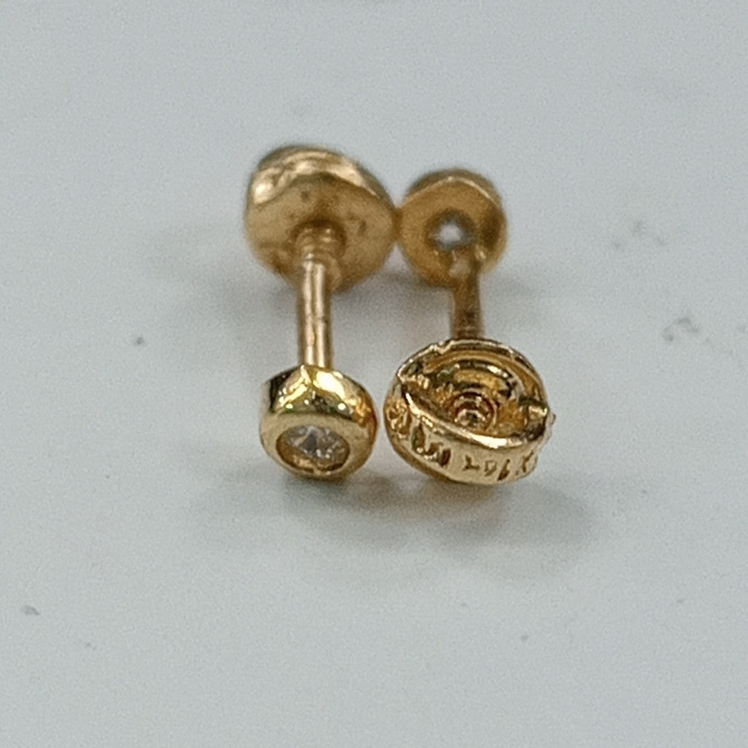BROQUELES ORO 14K 1 (NUEVO)