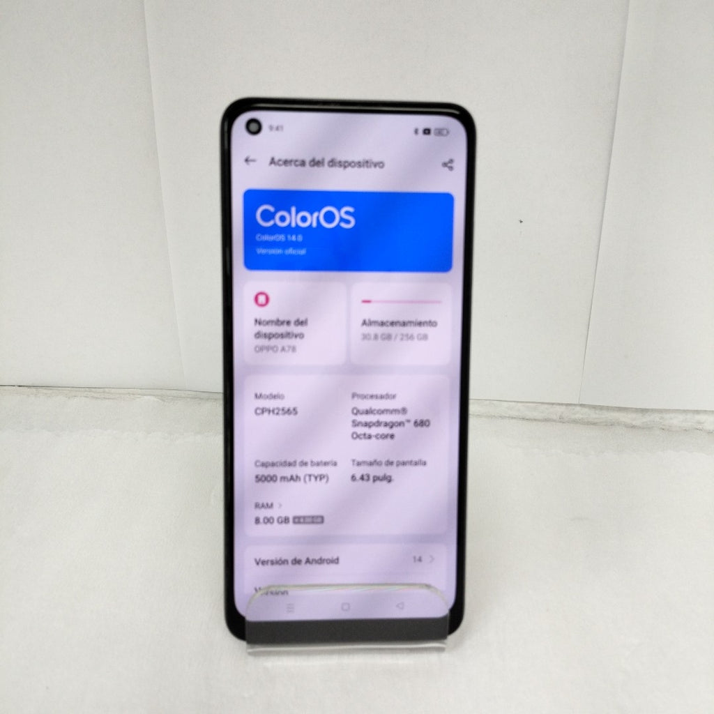 CELULAR OPPO  A78 CPH2565 (2023) 256 GB 8 GB RAM (SEMINUEVO)