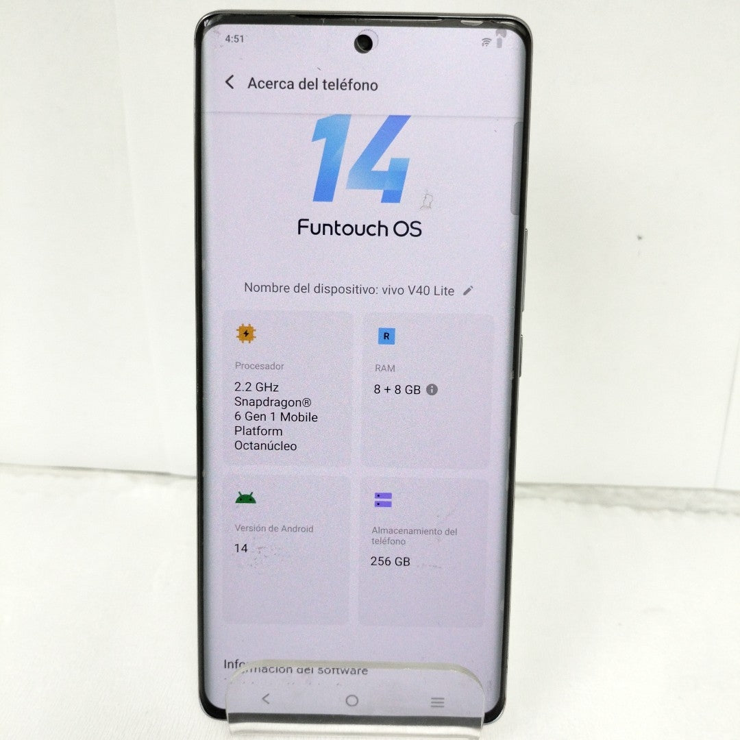 CELULAR VIVO V40 LITE V2341 (2024) 256 GB 8 GB RAM (SEMINUEVO)