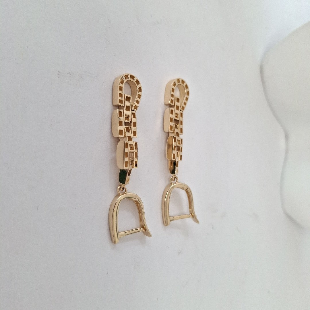 BROQUELES ORO 14K 7.2 (NUEVO)