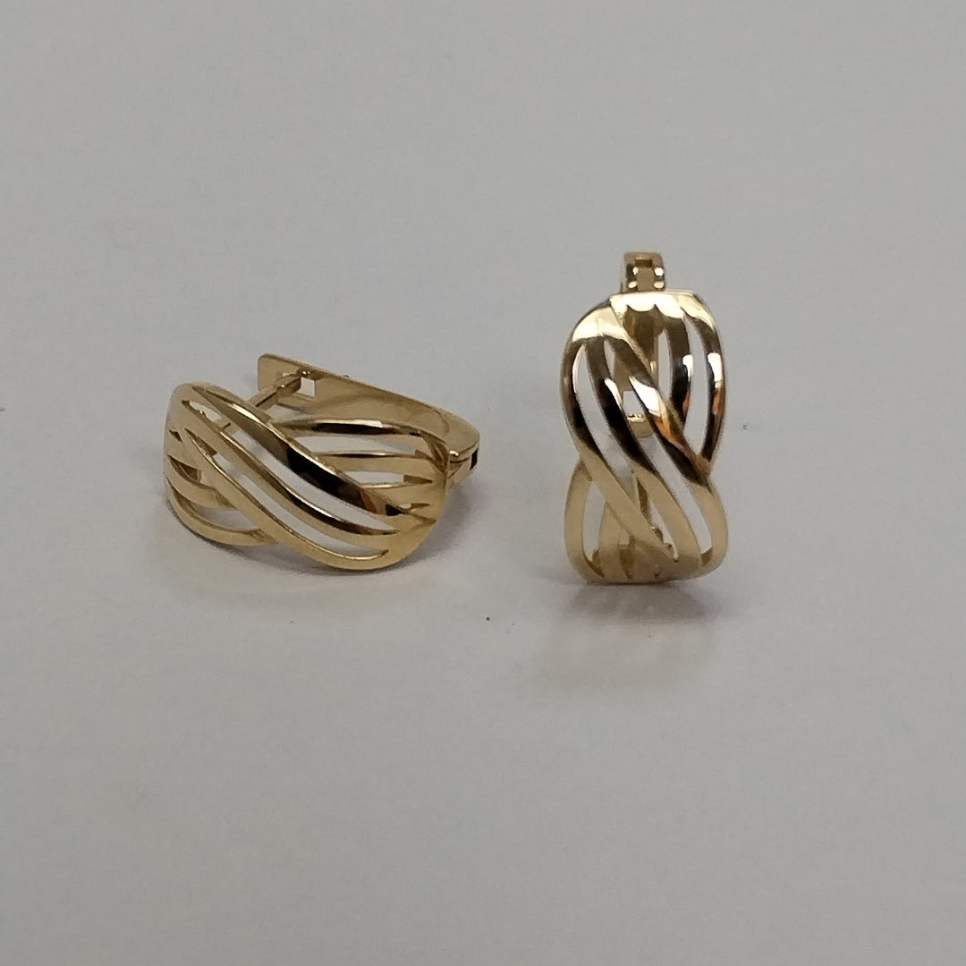 BROQUELES ORO 14K 3.7 (NUEVO)