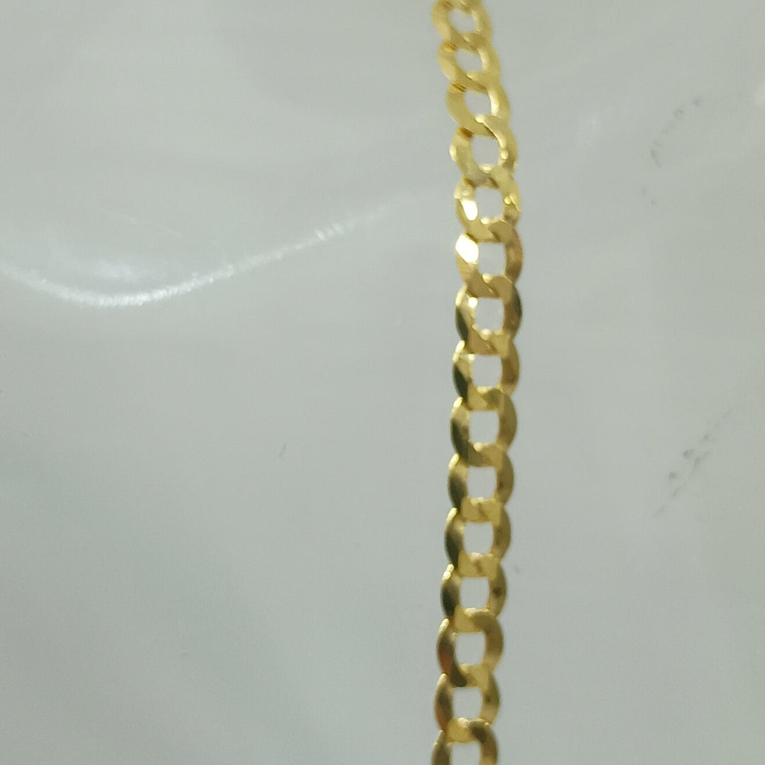 CADENAS BARBADA AMARILLA ORO 14K 7.5 (NUEVO)
