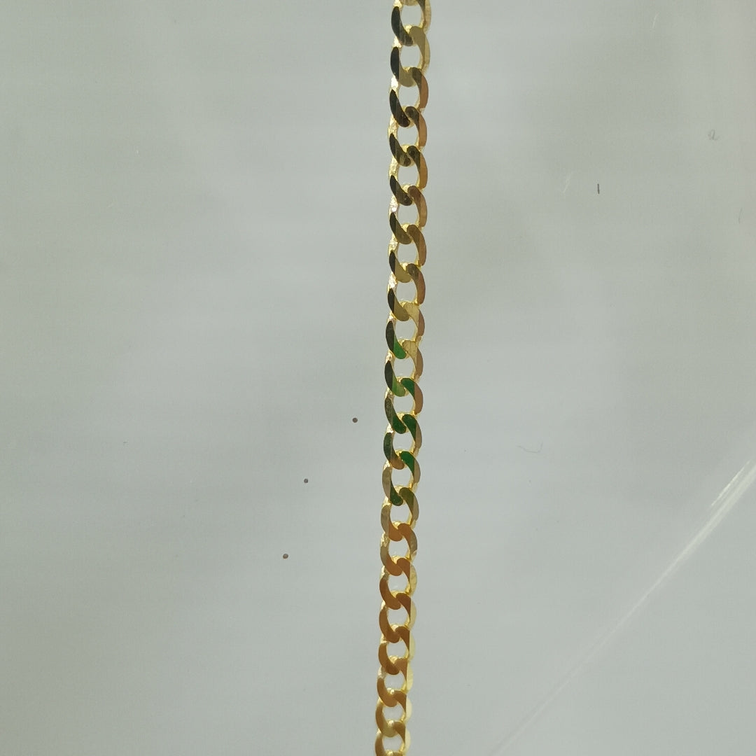 CADENAS BARBADA AMARILLA ORO 14K 3.3 (NUEVO)