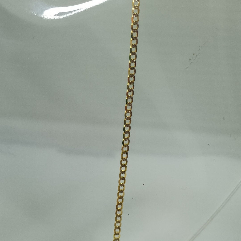 CADENAS BARBADA DIAMANTADA ORO 14K 2.2 (NUEVO)