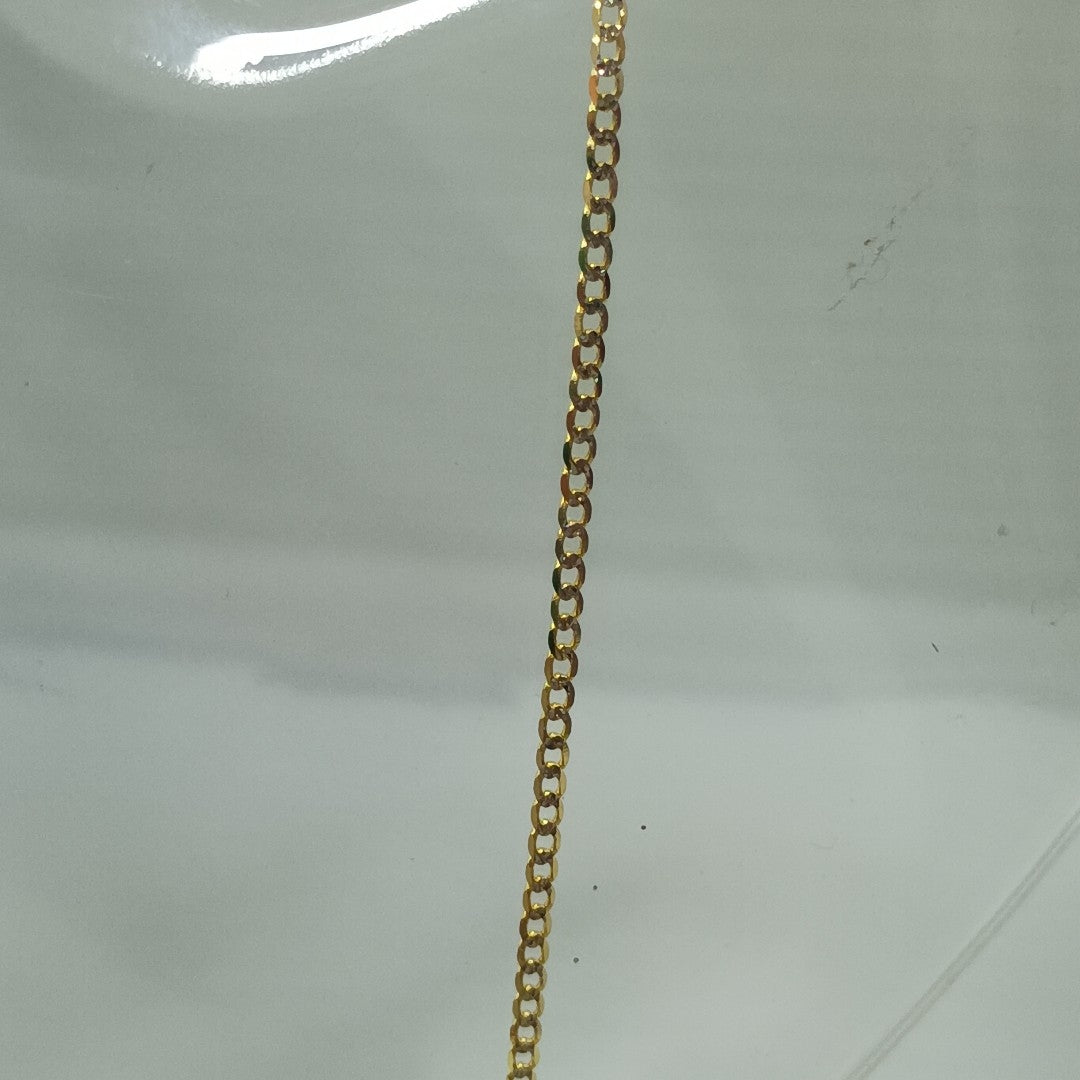 CADENAS BARBADA DIAMANTADA ORO 14K 2.2 (NUEVO)
