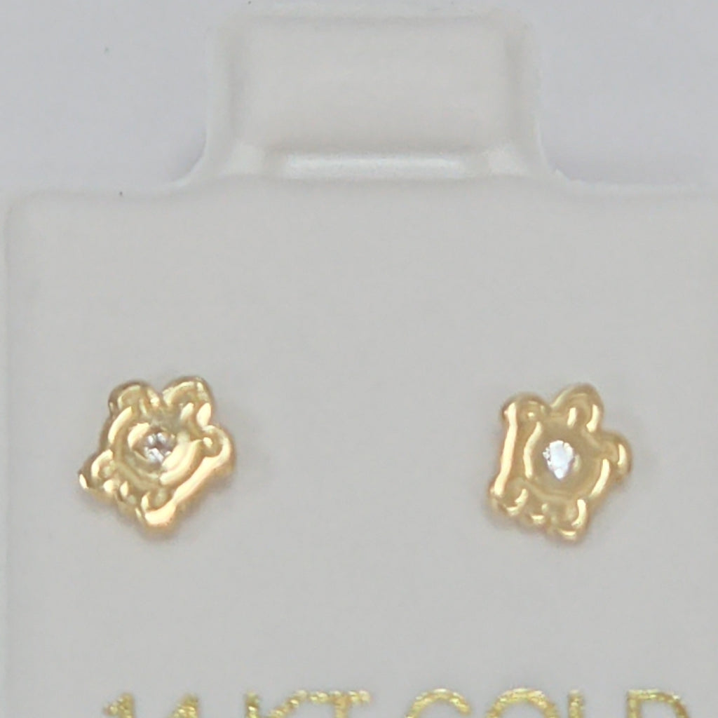 BROQUELES ORO 14K 1 (NUEVO)