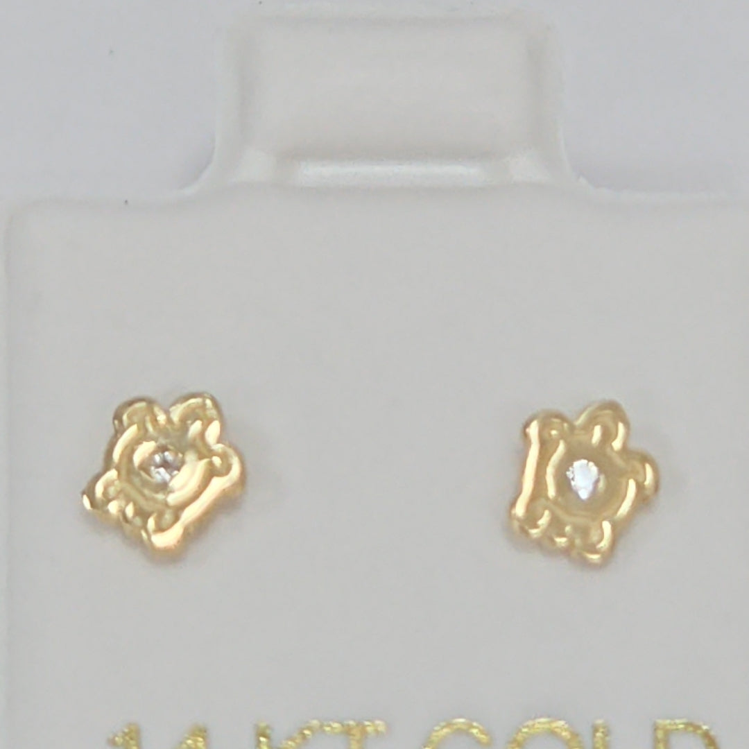 BROQUELES ORO 14K 1 (NUEVO)