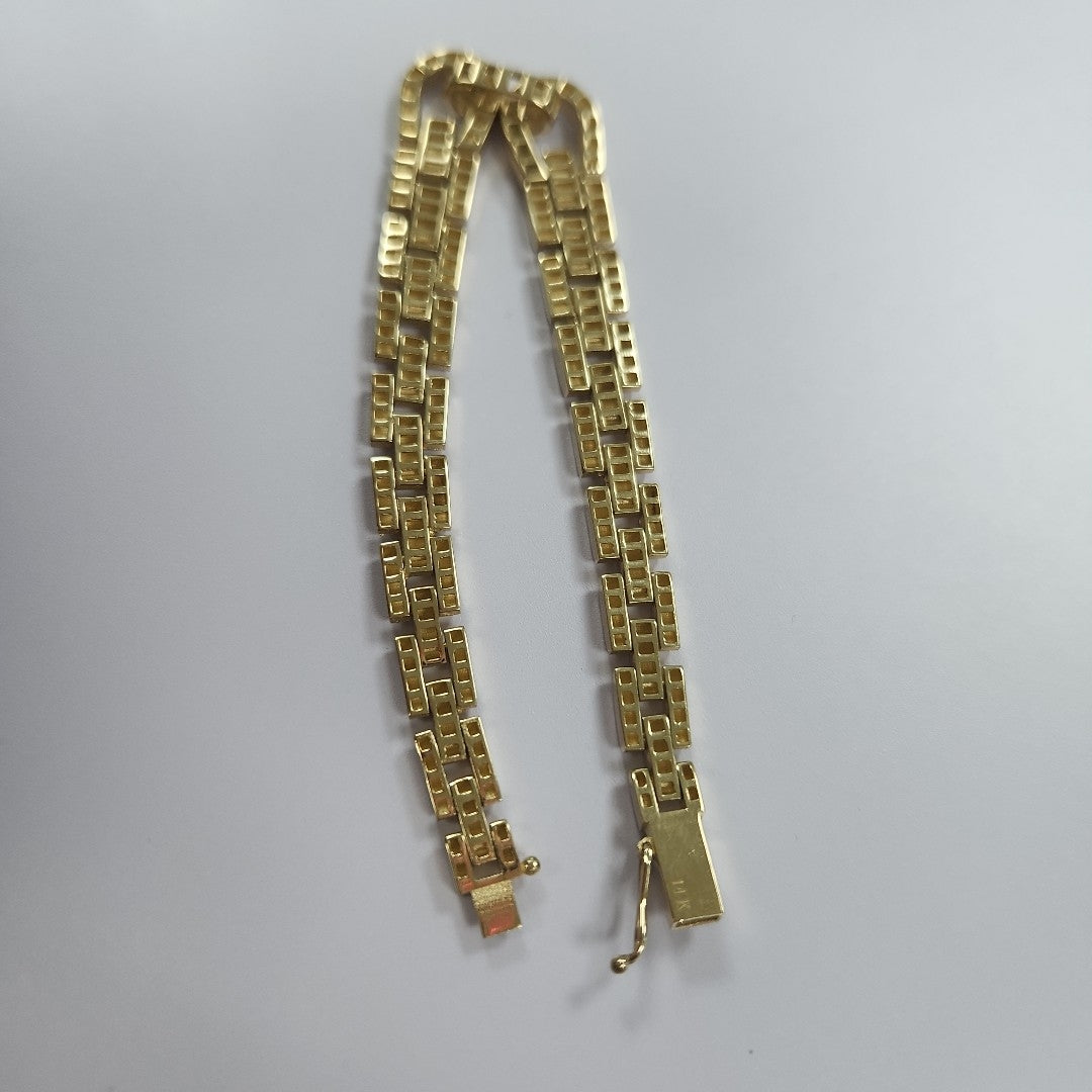PULSERAS DAMA ORO 14K 17.5 (NUEVO)