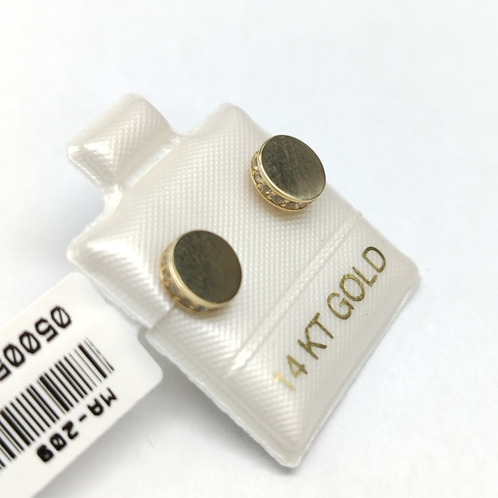 BROQUELES ORO 14K 1.5 (NUEVO)