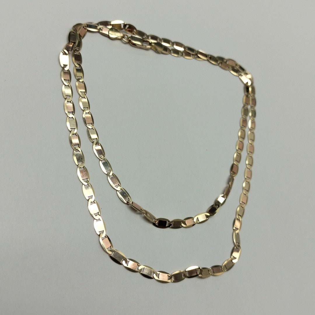 CADENAS VALENTINA/ESPEJO ORO 14K 10.7 (NUEVO)