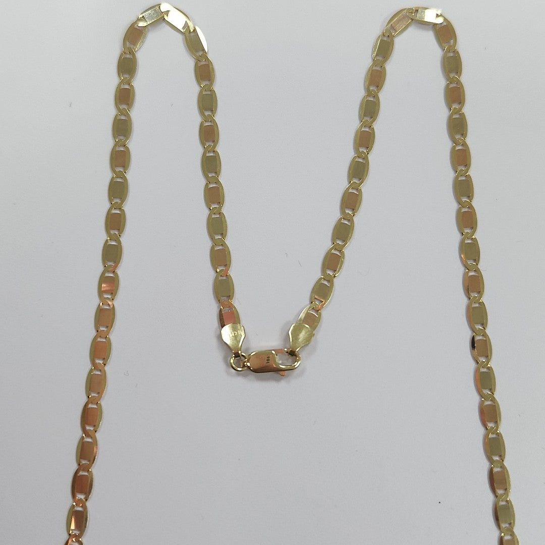 CADENAS VALENTINA/ESPEJO ORO 14K 10.7 (NUEVO)