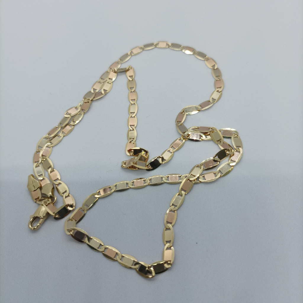 CADENAS VALENTINA/ESPEJO ORO 14K 10.7 (NUEVO)
