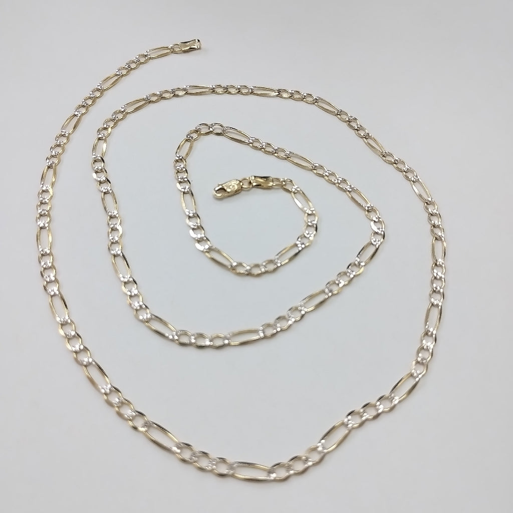 CADENAS CARTIER 3*1 DIAMANTADA ORO 14K 8.9 (NUEVO)