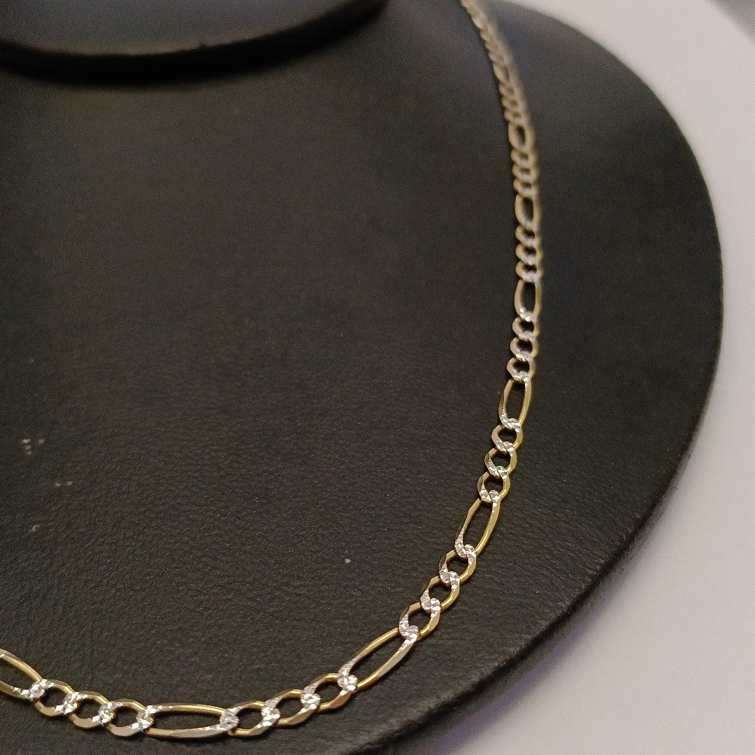 CADENAS CARTIER 3*1 DIAMANTADA ORO 14K 7.4 (NUEVO)