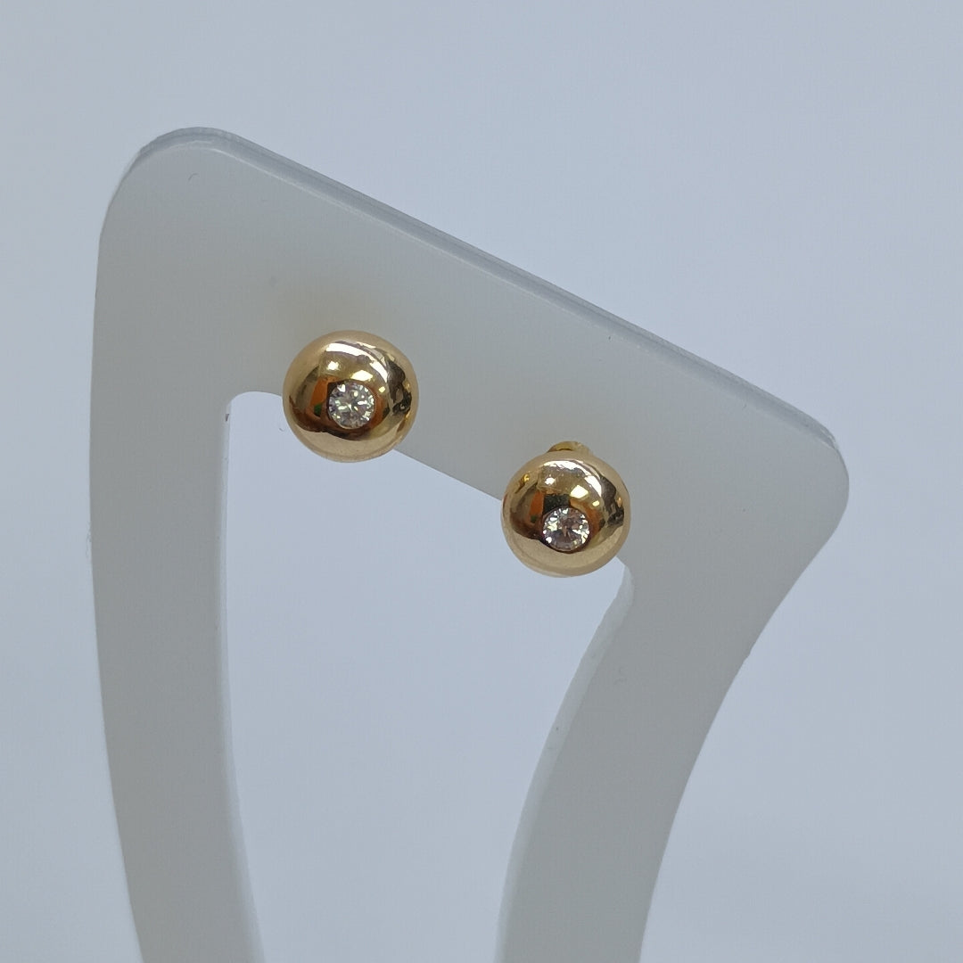 BROQUELES ORO 14K 1 (NUEVO)