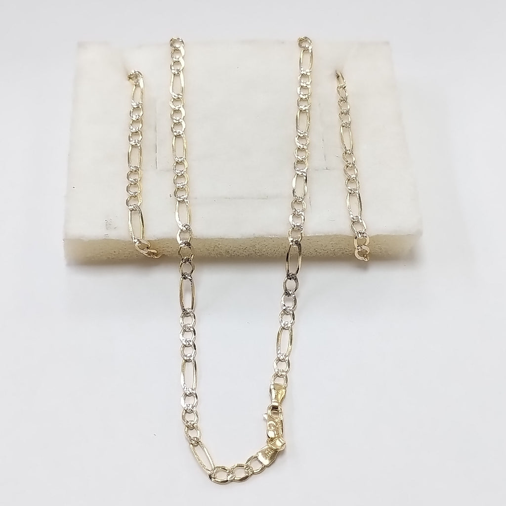 CADENAS CARTIER 3*1 DIAMANTADA ORO 14K 7.4 (NUEVO)