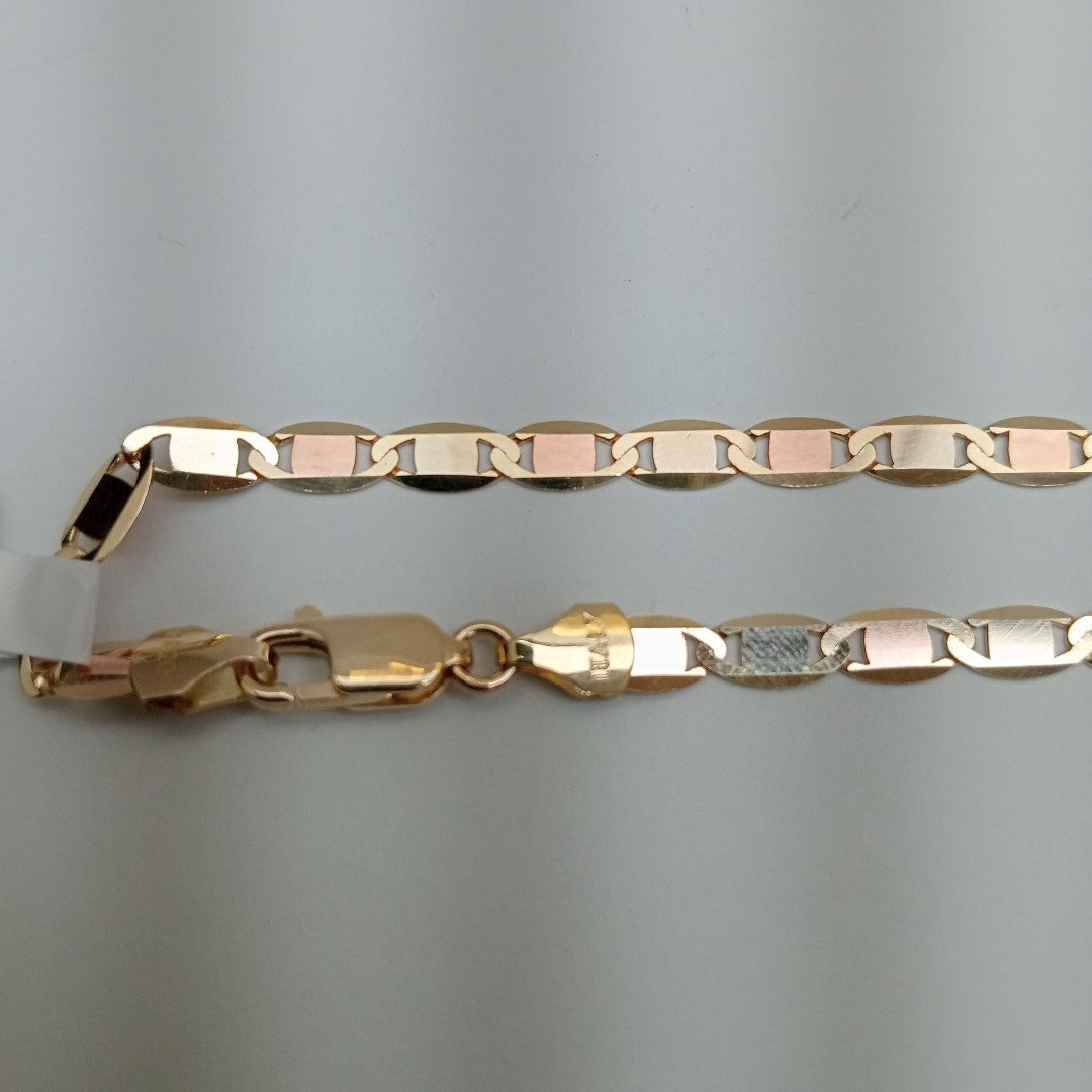CADENAS VALENTINA/ESPEJO ORO 14K 9.8 (NUEVO)
