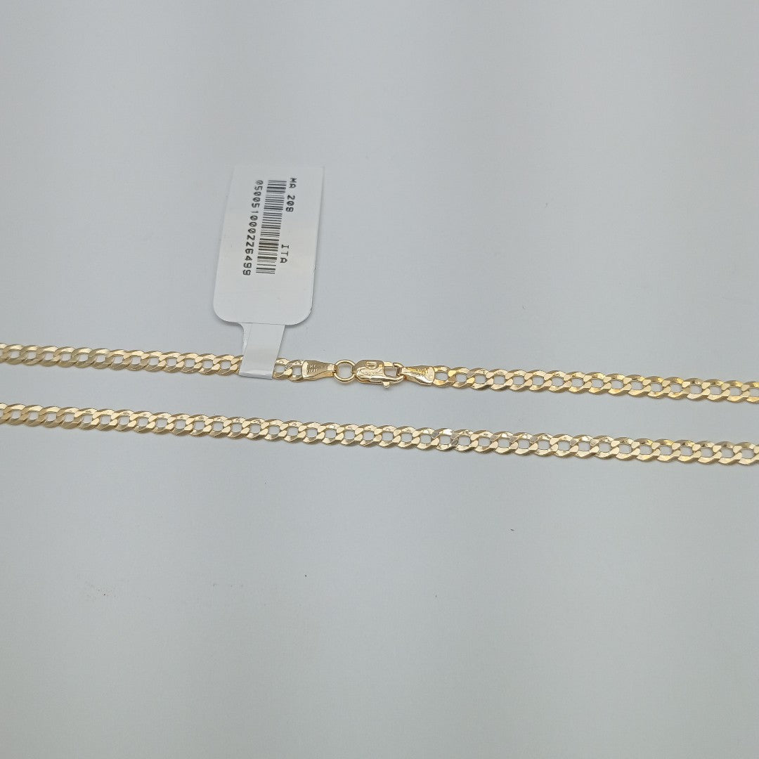 CADENAS BARBADA AMARILLA ORO 14K 6.3 (NUEVO)
