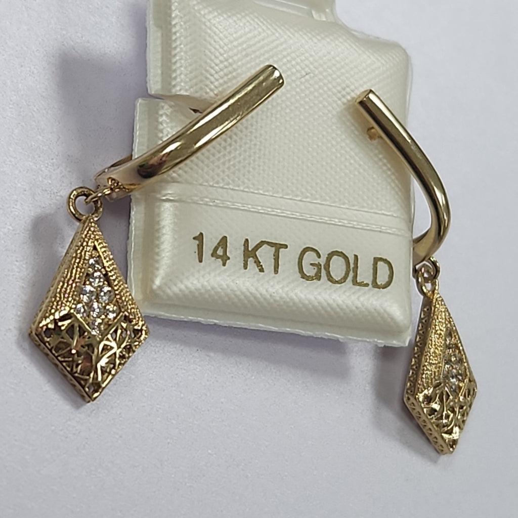 BROQUELES ORO 14K 2.8 (NUEVO)