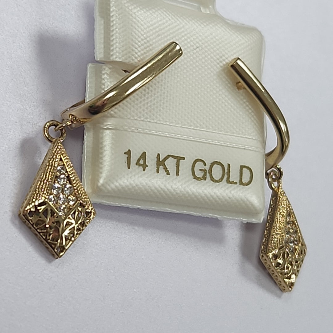 BROQUELES ORO 14K 2.8 (NUEVO)
