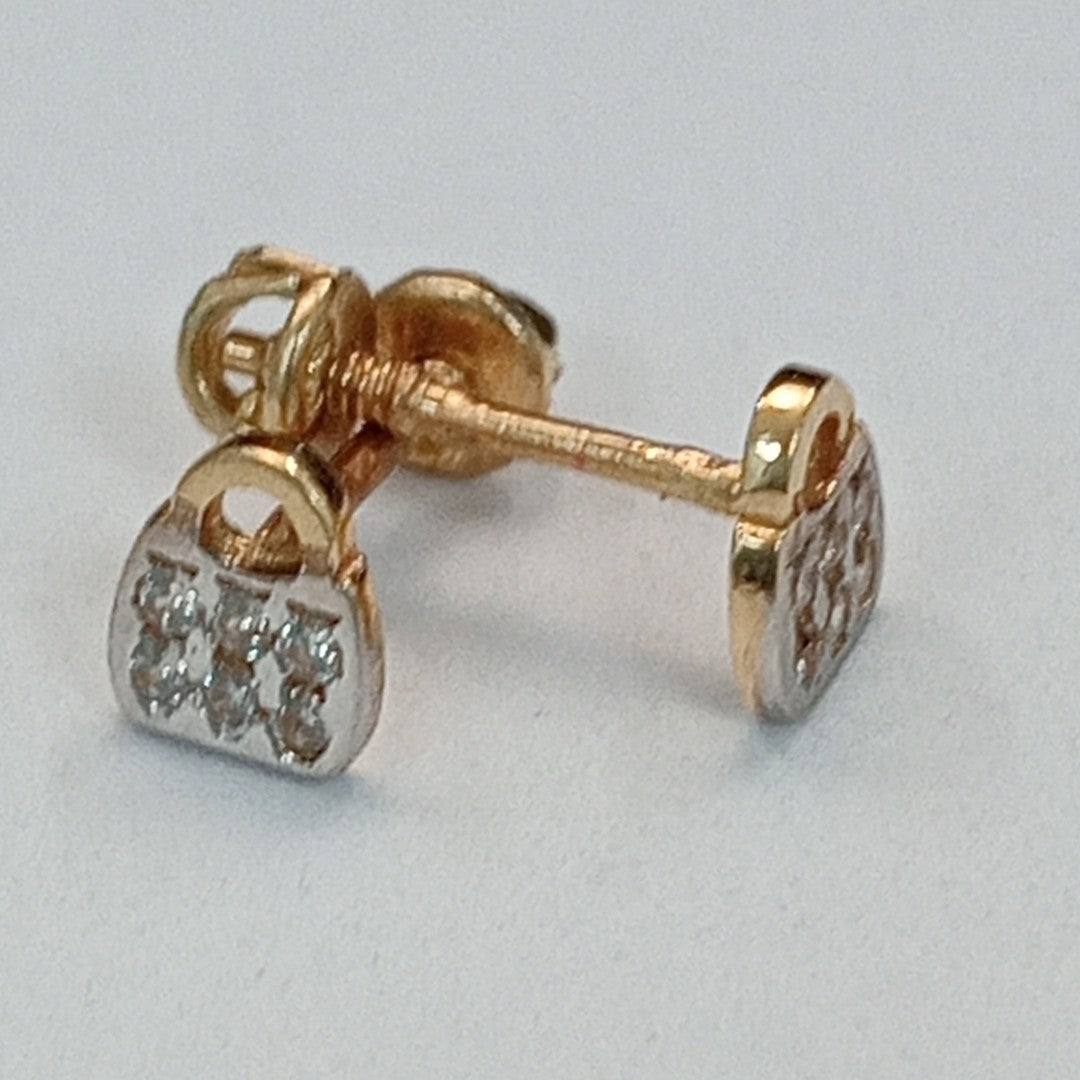 BROQUELES ORO 14K 1 (NUEVO)