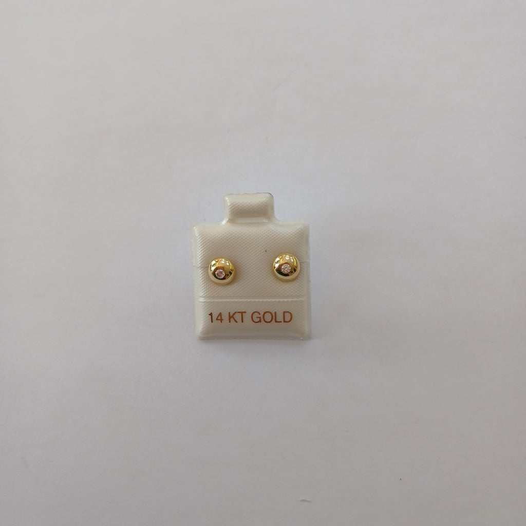 BROQUELES ORO 14K 1 (NUEVO)