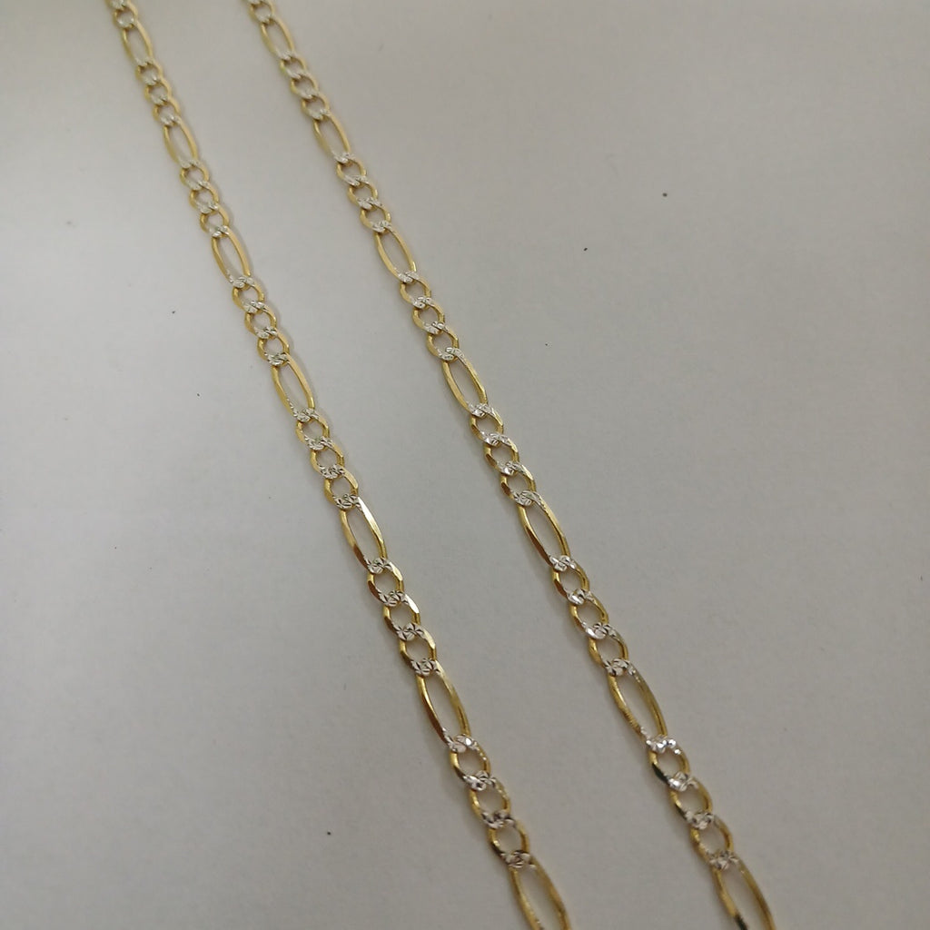 CADENAS CARTIER 3*1 DIAMANTADA ORO 14K 8.6 (NUEVO)