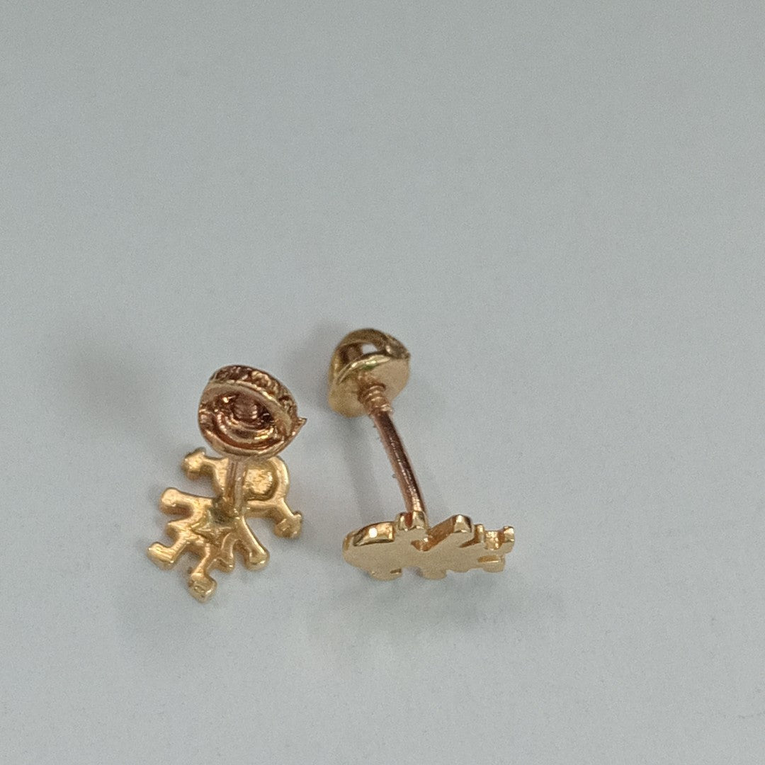 BROQUELES ORO 14K 1 (NUEVO)