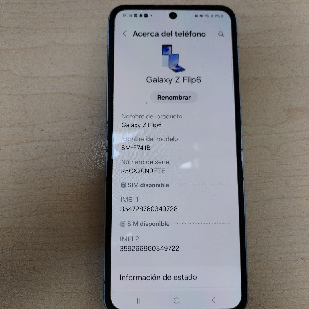 CELULAR SAMSUNG GALAXY Z FLIP6 SM-F741B (2024) 512 GB 12 GB RAM (SEMINUEVO)