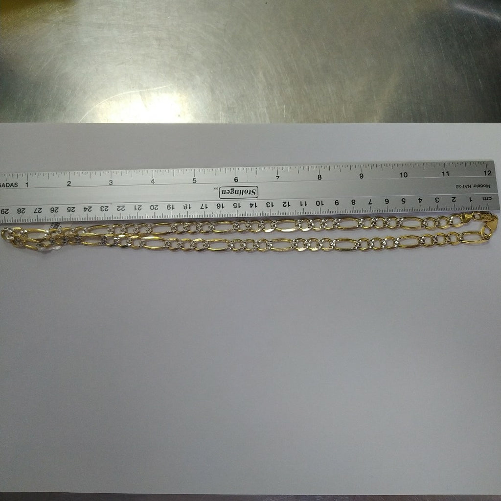 CADENAS CARTIER 3*1 DIAMANTADA ORO 14K 43.8 (NUEVO)