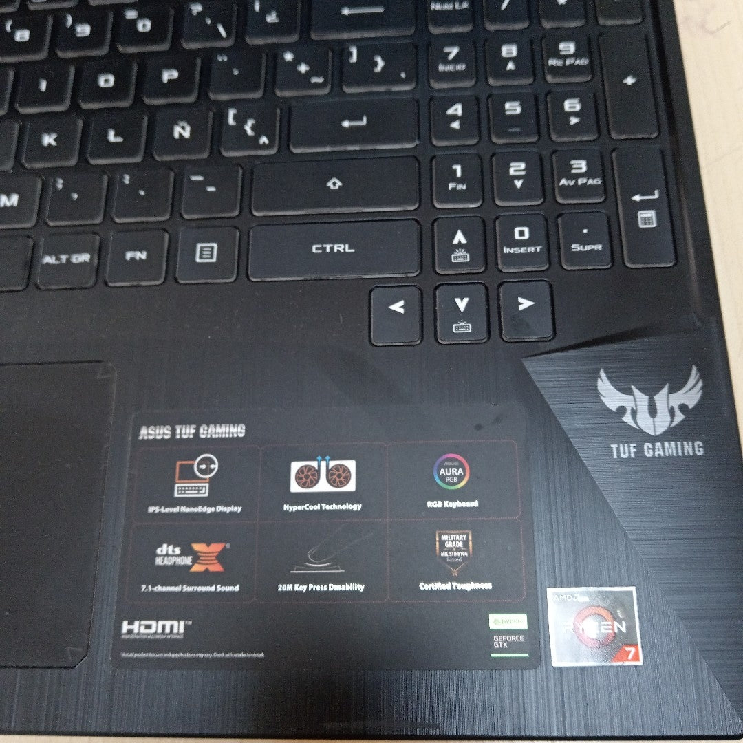 LAPTOP ASUS TUF GAMING FX505DT-BQ207T (2020) 1 TB + 256 GB SSD 8 GB RAM