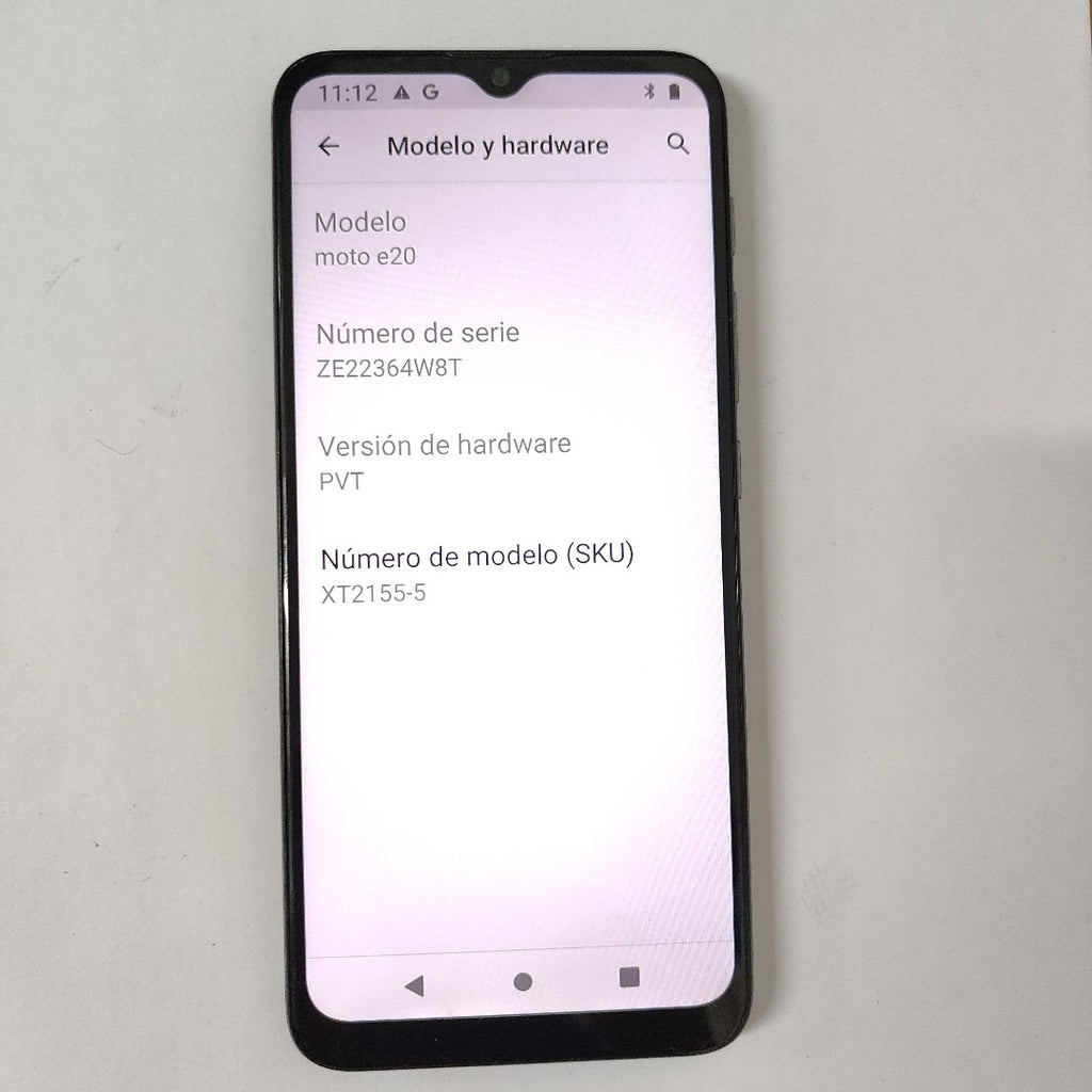 CELULAR MOTOROLA MOTO E20 XT2155-5 32 GB 2 GB RAM (SEMINUEVO)