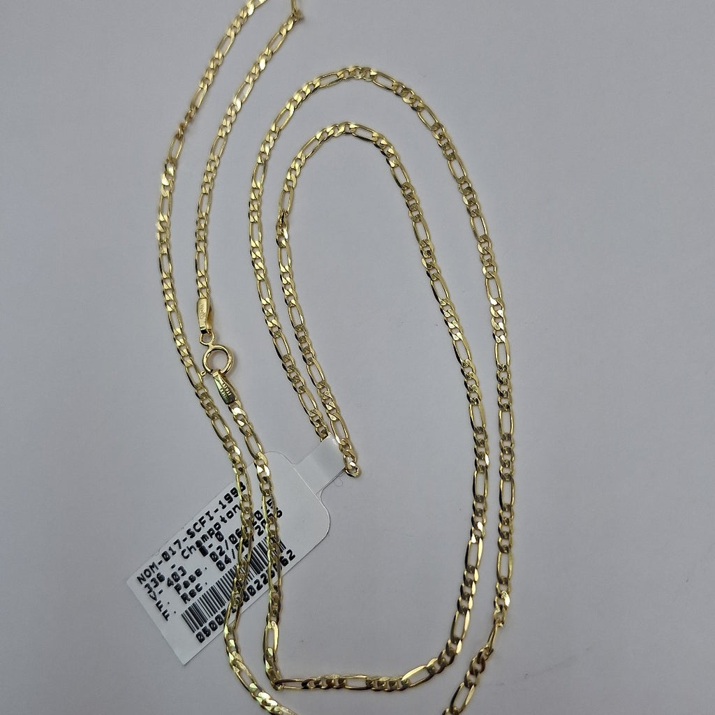 CADENAS CARTIER 3*1 AMARILLA ORO 14K 3.7 (NUEVO)